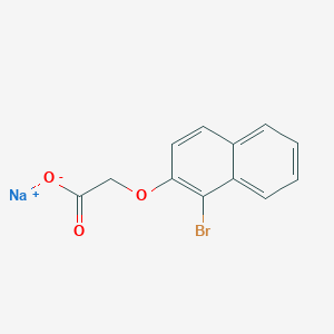 molecular formula C12H8BrNaO3 B11822119 Sodium 2-((1-bromonaphthalen-2-yl)oxy)acetate 