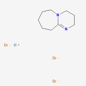 Hydron;2,3,4,6,7,8,9,10-octahydropyrimido[1,2-a]azepine;tribromide