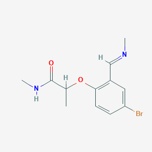 2-{4-bromo-2-[(methylimino)methyl]phenoxy}-N-methylpropanamide