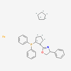 molecular formula C7H16Cl2N2 B1182228 (2R)-1-[(4S)-4,5-Dihydro-4-phenyl-2-oxazolyl]-2-(diphenylphosphino)ferrocene CAS No. 163169-12-8