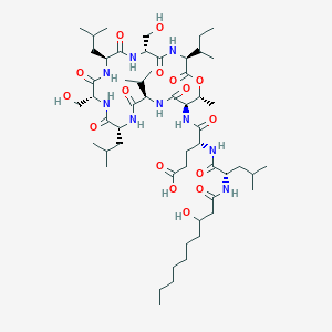 molecular formula C54H95N9O16 B1182229 White Line Inducing Principle [WLIP] CAS No. 135096-89-8