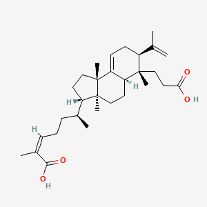 molecular formula C30H46O4 B1182231 3,4-Secotirucalla-4(28),7,24-triene-3,26-dioic acid CAS No. 159623-48-0