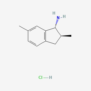 (1R,2S)-2,6-dimethyl-2,3-dihydro-1H-inden-1-amine hydrochloride