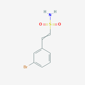 molecular formula C8H8BrNO2S B11822333 2-(3-Bromophenyl)ethenesulfonamide 