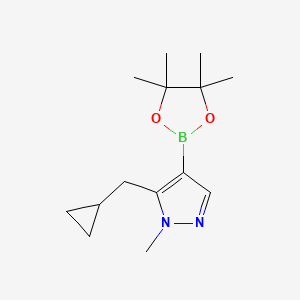 5-(cyclopropylmethyl)-1-methyl-4-(4,4,5,5-tetramethyl-1,3,2-dioxaborolan-2-yl)-1H-pyrazole