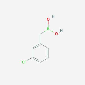 molecular formula C7H8BClO2 B11822392 [(3-Chlorophenyl)methyl]boronic acid CAS No. 1350512-06-9