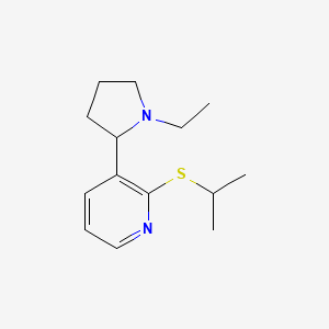 3-(1-Ethylpyrrolidin-2-yl)-2-(isopropylthio)pyridine