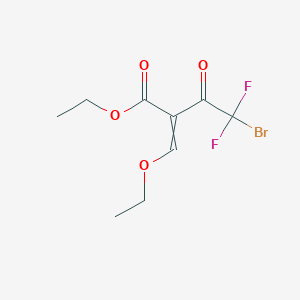 Ethyl 4-bromo-2-(ethoxymethylidene)-4,4-difluoro-3-oxobutanoate