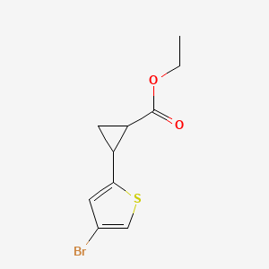 Ethyl 2-(4-bromothiophen-2-yl)cyclopropanecarboxylate