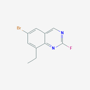 6-Bromo-8-ethyl-2-fluoroquinazoline