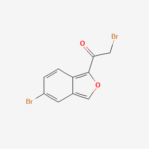 Ethanone, 2-bromo-1-(5-bromo-2-benzofuranyl)-