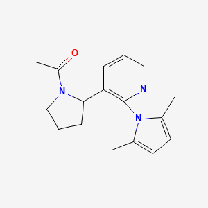 1-(2-(2-(2,5-Dimethyl-1H-pyrrol-1-yl)pyridin-3-yl)pyrrolidin-1-yl)ethanone