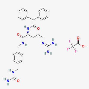 Benzeneacetamide, N-[(1R)-1-[[[[4-[[(aminocarbonyl)amino]methyl]phenyl]methyl]amino]carbonyl]-4-[(aminoiminomethyl)amino]butyl]-