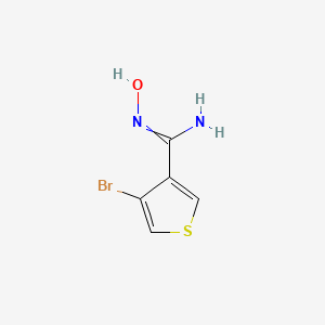 4-bromo-N'-hydroxythiophene-3-carboximidamide