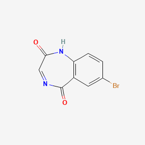 molecular formula C9H5BrN2O2 B11822651 7-bromo-1H-1,4-benzodiazepine-2,5-dione 