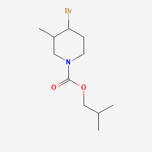 2-Methylpropyl 4-bromo-3-methylpiperidine-1-carboxylate