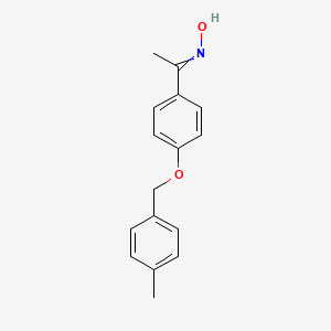 molecular formula C16H17NO2 B11822672 N-[1-[4-[(4-methylphenyl)methoxy]phenyl]ethylidene]hydroxylamine 