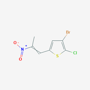 3-Bromo-2-chloro-5-(2-nitroprop-1-enyl)thiophene