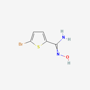 molecular formula C5H5BrN2OS B11822714 5-bromo-N-hydroxy-thiophene-2-carboxamidine 