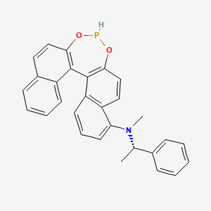 N-methyl-N-[(1S)-1-phenylethyl]-12,14-dioxa-13-phosphapentacyclo[13.8.0.02,11.03,8.018,23]tricosa-1(15),2(11),3(8),4,6,9,16,18,20,22-decaen-7-amine