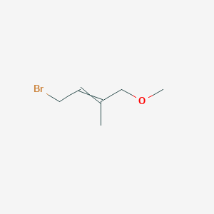 molecular formula C6H11BrO B11822737 4-bromo-1-methoxy-2-methylbut-2-ene 