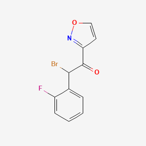 2-Bromo-2-(2-fluorophenyl)-1-(1,2-oxazol-3-yl)ethanone