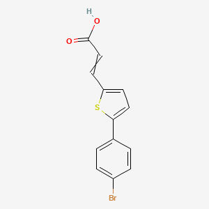 3-[5-(4-bromophenyl)thiophen-2-yl]prop-2-enoic acid