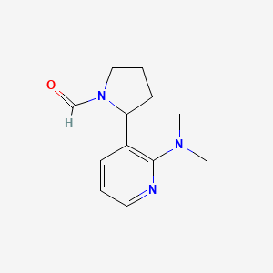 2-(2-(Dimethylamino)pyridin-3-yl)pyrrolidine-1-carbaldehyde