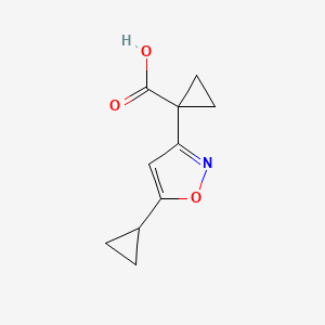 1-(5-Cyclopropylisoxazol-3-yl)cyclopropanecarboxylic acid