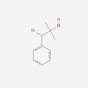 molecular formula C10H13BrO B11822853 Benzeneethanol, 2-bromo-|A,|A-dimethyl- 