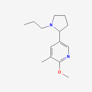 2-Methoxy-3-methyl-5-(1-propylpyrrolidin-2-yl)pyridine