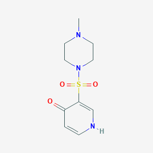 molecular formula C10H15N3O3S B11822920 3-((4-Methylpiperazin-1-yl)sulfonyl)pyridin-4-ol 