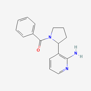 (2-(2-Aminopyridin-3-yl)pyrrolidin-1-yl)(phenyl)methanone