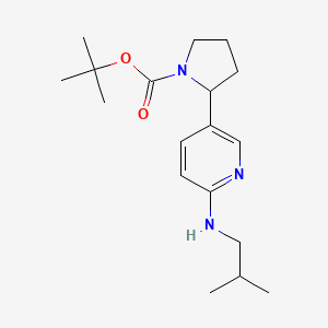 tert-Butyl 2-(6-(isobutylamino)pyridin-3-yl)pyrrolidine-1-carboxylate