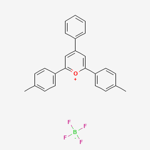 molecular formula C25H21BF4O B11822973 2,6-Bis(P-tolyl)-4-phenylpyrylium tetrafluoroborate CAS No. 4649-95-0