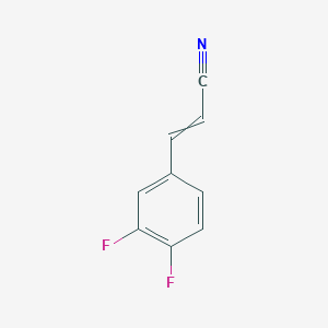 3-(3,4-difluorophenyl)prop-2-enenitrile