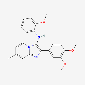 2-(3,4-dimethoxyphenyl)-N-(2-methoxyphenyl)-7-methylimidazo[1,2-a]pyridin-3-amine