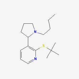 molecular formula C17H28N2S B11822986 3-(1-Butylpyrrolidin-2-yl)-2-(tert-butylthio)pyridine 