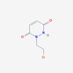 molecular formula C6H7BrN2O2 B11823004 1-(2-Bromoethyl)-1,2,3,6-tetrahydropyridazine-3,6-dione 