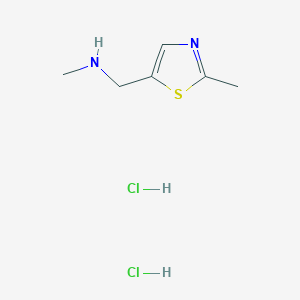 molecular formula C8H10ClNO2 B1182302 Methyl[(2-methyl-1,3-thiazol-5-yl)methyl]amine dihydrochloride CAS No. 1210713-28-2