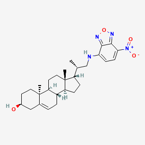 (3S,8S,9S,10S,13S,14S,17S)-10,13-dimethyl-17-[(2S)-1-[(4-nitro-2,1,3-benzoxadiazol-7-yl)amino]propan-2-yl]-2,3,4,7,8,9,11,12,14,15,16,17-dodecahydro-1H-cyclopenta[a]phenanthren-3-ol