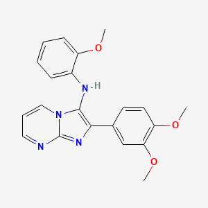 2-(3,4-dimethoxyphenyl)-N-(2-methoxyphenyl)imidazo[1,2-a]pyrimidin-3-amine