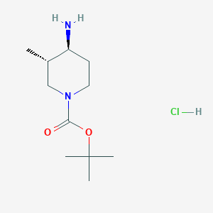 trans-tert-Butyl4-amino-3-methylpiperidine-1-carboxylatehydrochloride