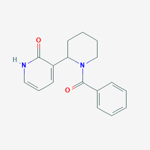 3-(1-Benzoylpiperidin-2-yl)pyridin-2(1H)-one