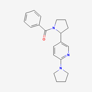 Phenyl(2-(6-(pyrrolidin-1-yl)pyridin-3-yl)pyrrolidin-1-yl)methanone