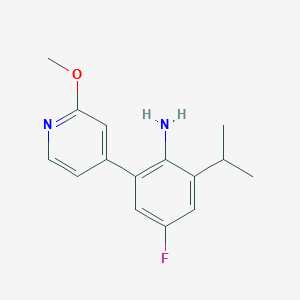 4-Fluoro-2-isopropyl-6-(2-methoxypyridin-4-yl)aniline