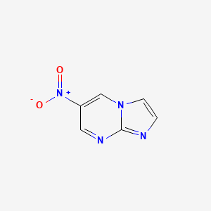 molecular formula C6H4N4O2 B11823231 6-Nitroimidazo[1,2-a]pyrimidine 