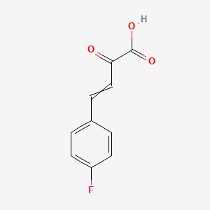 molecular formula C10H7FO3 B11823291 3-Butenoic acid, 4-(4-fluorophenyl)-2-oxo- 