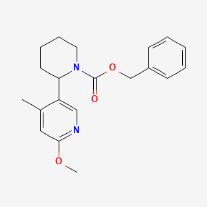 molecular formula C20H24N2O3 B11823321 Benzyl 2-(6-methoxy-4-methylpyridin-3-yl)piperidine-1-carboxylate 