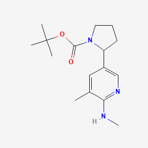 tert-Butyl 2-(5-methyl-6-(methylamino)pyridin-3-yl)pyrrolidine-1-carboxylate